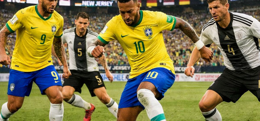 Jogador da Seleção Brasileira com a Trilha do Hexa em Nova Jersey na Radio USA Brasil